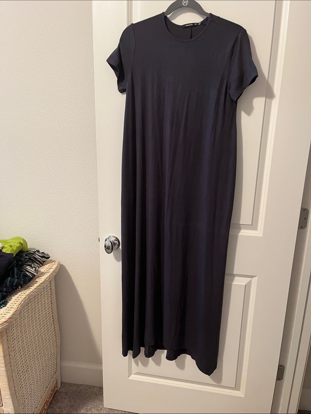 Classic Black Short-Sleeve Maxi Dress by - Picture 1 of 1